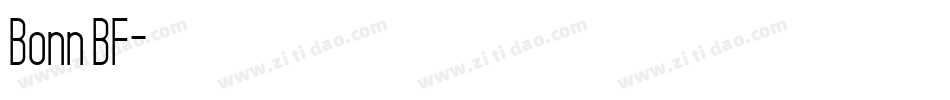 Bonn BF字体转换